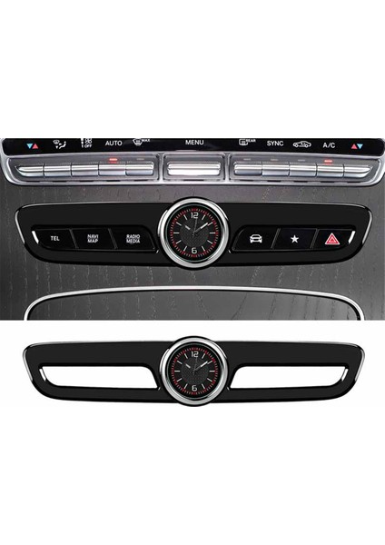 Mercedes-Benz Siyah Araç Iç Dekorasyonu Için Otomobil Merkezi Kontrol Saati Merkezi Kontrol Dekorasyon Saati, A (Yurt Dışından) fiyatları