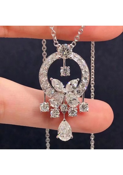 Yüksek Kali Tam Elmas Bahçe Kolye Kadın Şık, Zarif ve Prestijli Tam Elmas Küpe (Yurt Dışından) fiyatları