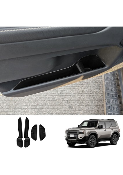 Toyota Prado LC250 2023 Araç Iç Aksesuarları Için Araba Kapısı Saklama Kutusu Organizatör Depolama Kutusu (Yurt Dışından) fırsatları