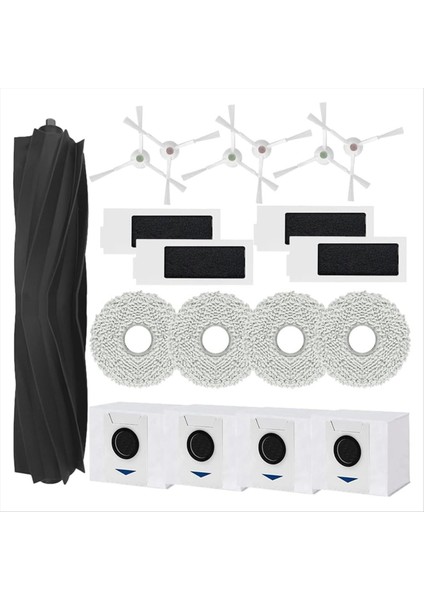 Ecovacs Deebot T20 Omnı, T20E Omnı Robot Vakum Süpürge Ana Yan Fırça Hepa Filtreler Toz Torbaları Mop Bez Parçaları (Yurt Dışından)