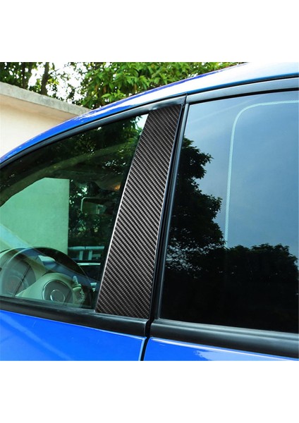 Araba Pencere Kapısı Sütunu B Sütun Post Fiat Için Döşeme Çıkartmaları 500 08-23 Abarth 595 12-23 Yumuşak Karbon Fiber Aksesuarlar (Yurt Dışından) fiyatları