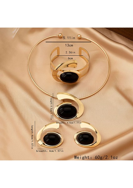 Model, Özel Tasarım, A Tılı, Moda, Düzensiz Harfli E Alaşım Küpe, Kolye, Bileklik ve Küpe Seti (Yurt Dışından)