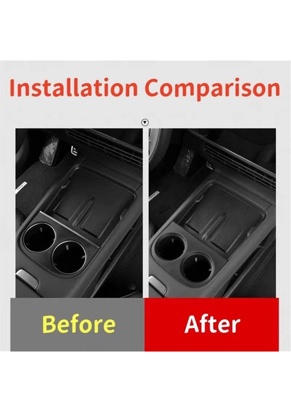 Araba Kablosuz Şarj Silikon Pad Slip Anti-Sweet Su Kupası Tutucu Xpeng G6 2023 2024 Aksesuarları (Yurt Dışından) fiyatları