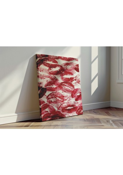 Kırmızı Dudak Baskıları - Kanvas Tablo - Pop Art Şehvetli Modern Duvar Dekoru fırsatları