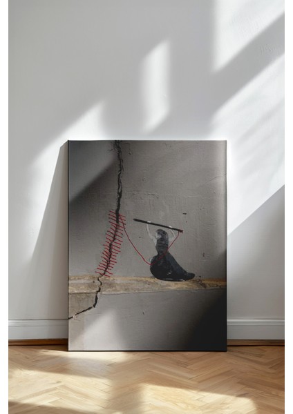 Dikişli Duvar - Kanvas Tablo - Kavramsal Sanat Onarım Temalı Modern Duvar Dekoru fiyatları