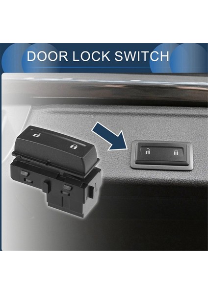 Araba Kapı Kilit Anahtarı Ön Sol Sürücü 22901816 Chevrolet Silverado 1500 Için (Yurt Dışından) modelleri