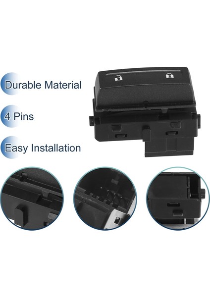 Araba Kapı Kilit Anahtarı Ön Sol Sürücü 22901816 Chevrolet Silverado 1500 Için (Yurt Dışından) fırsatları