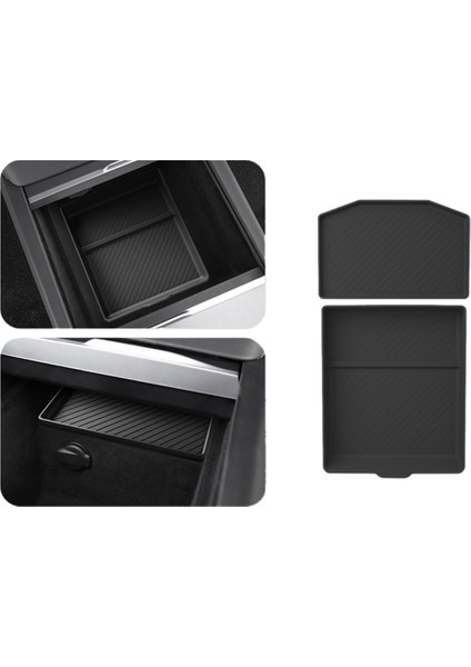 Tesla Model 3+ Için Yeni Model3 Merkezi Kontrol Silikon Pad Saklama Kutusu Merkezi Alt Silikon Pad Yeni Model 3 Siyah (Yurt Dışından) indirimleri