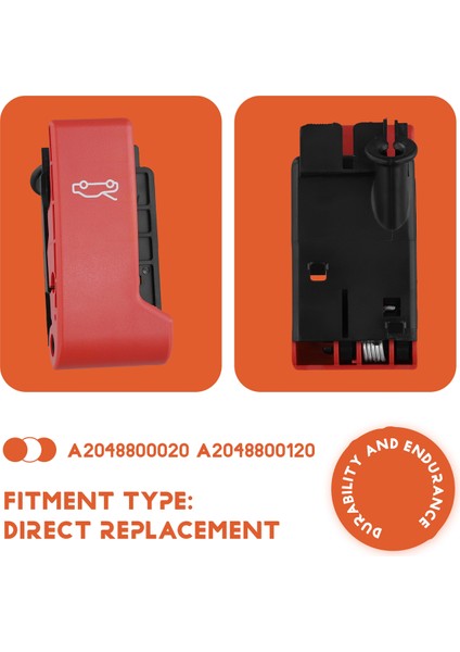 Araba Hood Mandal Salınım Çekme Kulübesi A2048800020 A2048800120 Hout Suluş Kaplık Topu Mercedes-Benz B Sınıfı W246 W242 (Yurt Dışından) fırsatları