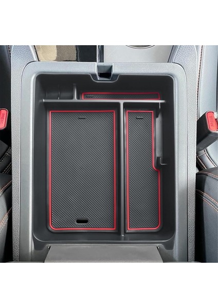 Honda Pilot 2023 2024 Aksesuarları Için Merkez Konsol Organizatörü, Konsol Tepsisi Kolçak Konteyner Saklama Kutusu, Siyah ve Kırmızı (Yurt Dışından) fiyatları