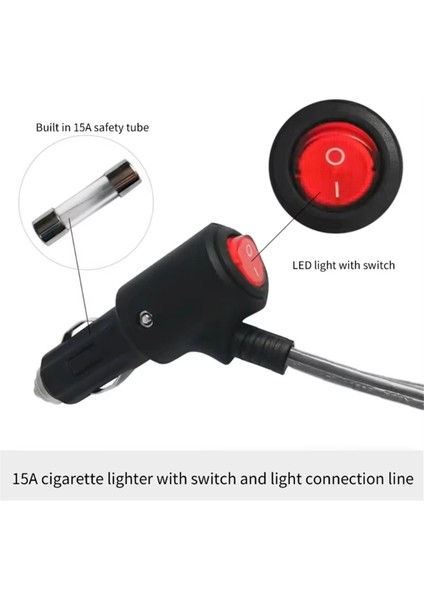 Starlink Mini Dc Güç Kablosu Için Kapalı Anahtarlı Güç Kablosu, Doğrudan Puro -Cigaretter Adaptör Araç Şarj Cihazı Güç Kaynağı Kablosu 9.8ft (Yurt Dışından) modelleri