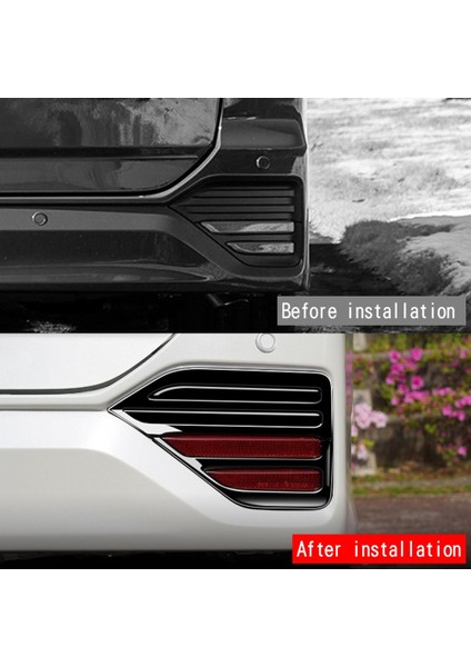 Toyota Noah Voxy 90 Serisi 2022 Siyah Için Arka Reflektör Sis Işık Lamba Kapağı Trim Çerçeve Çerçeve Dış Aksesuarlar (Yurt Dışından) fiyatları