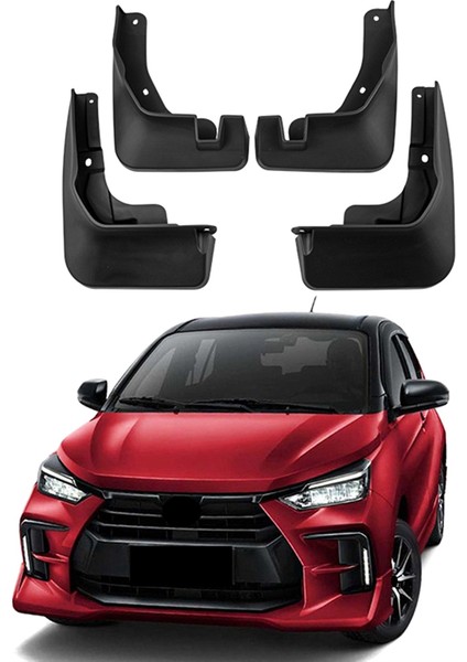Toyota Wigo Agya 2023 Çamurluk Çamur Çamur Çamur Flap Guard Guard Sıçrama Çamurluk (Yurt Dışından) modelleri