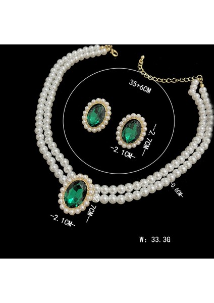 Inci Kolye Düğün Mücevher Kolye Küpe Seti (Yurt Dışından) modelleri