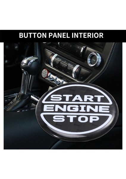 Karbon Fiber Araba Başlat Motor Duruş Düğmesi Panel Iç Düzey Ford Mustang 2024 Yepyeni Otomatik Aksesuarlar (Yurt Dışından) indirimleri