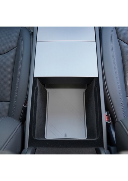 Tesla Model 3 Için Highland 2024 Merkez Konsol Organizatör Tepsi Pad Silikon Kolçak Saklama Kutusu Alt Alt Mat, Gri (Yurt Dışından) fiyatları