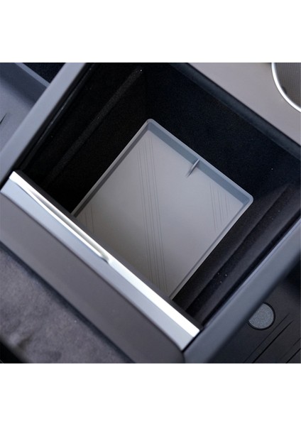 Tesla Model 3 Için Highland 2024 Merkez Konsol Organizatör Tepsi Pad Silikon Kolçak Saklama Kutusu Alt Alt Mat, Gri (Yurt Dışından) modelleri