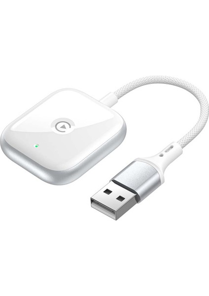 2 Aradan 1 Kablosuz Carplay Adaptörü Kablosuz Adaptör Arabası Aı Kutu Fişi ve Oynat Mini Araba Oynatma Adaptörü Beyaz (Yurt Dışından)