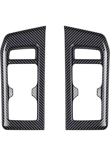 Araba Üçüncü Sıra Koltukları Toyota Prado LC250 2023 Karbon Fiber Için Su Kupası Çerçeve Kupa Tutucu Trim (Yurt Dışından)