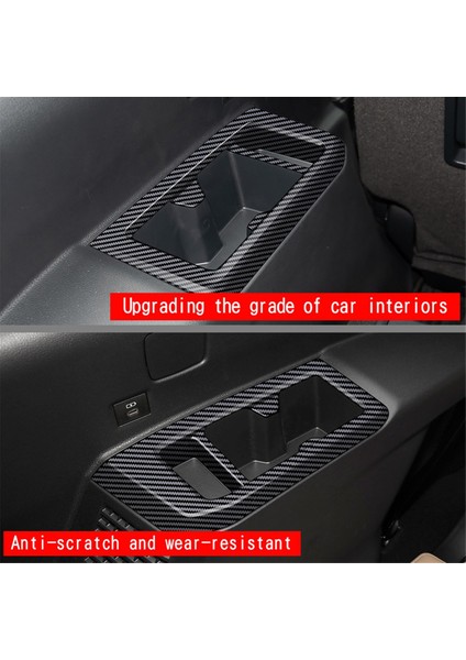 Araba Üçüncü Sıra Koltukları Toyota Prado LC250 2023 Karbon Fiber Için Su Kupası Çerçeve Kupa Tutucu Trim (Yurt Dışından) fırsatları