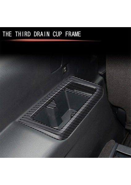 Araba Üçüncü Sıra Koltukları Toyota Prado LC250 2023 Karbon Fiber Için Su Kupası Çerçeve Kupa Tutucu Trim (Yurt Dışından) indirimleri