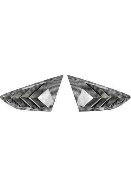 Araba Arka Üçgen Pencere Panjurları Panjurlar Panjurlar Audi A5 S5 F5 2017-2024 Karbon Fiber Deseni (Yurt Dışından)