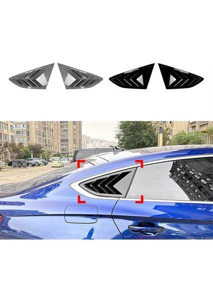 Araba Arka Üçgen Pencere Panjurları Panjurlar Panjurlar Audi A5 S5 F5 2017-2024 Karbon Fiber Deseni (Yurt Dışından) fırsatları