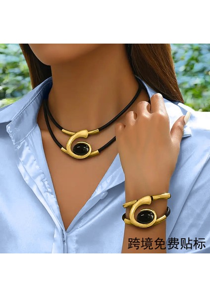 Bohem Tarzı Spiral Salyangoz Şeklinde Akrilik Mücevher Seti, Kadın Kolye ve Bileklik Takımı (Yurt Dışından) modelleri