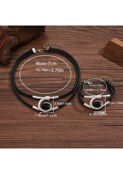 Bohem Tarzı Spiral Salyangoz Şeklinde Akrilik Mücevher Seti, Kadın Kolye ve Bileklik Takımı (Yurt Dışından) fırsatları