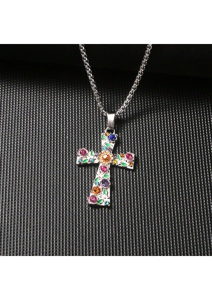 anzerun Yıldızlı Çapraz Kolye Paslanmaz Çelik Kolye Seti, Yaratıcı Kolye (Yurt Dışından)