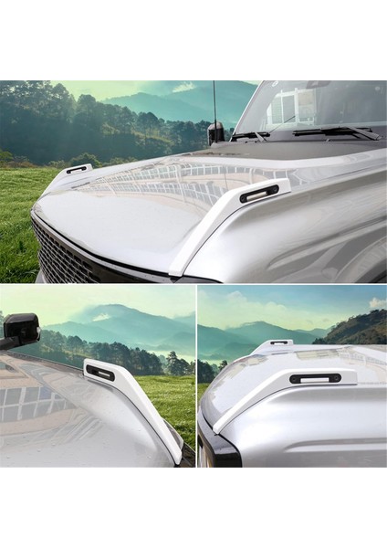 Araba Hood Trail Görünüm Kapağı Dekorasyon Başlıklı Menteşe Kapağı Ford Bronco Için Ford Bronco 2021-2024 Dış Aksesuarlar Beyaz (Yurt Dışından) fiyatları