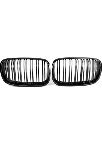 2pcs Parlak Siyah Araba Ön Böbrek Izgarası Için Bmw X5 E70 2007-2013 X6 E71 2008-2014 (Yurt Dışından)
