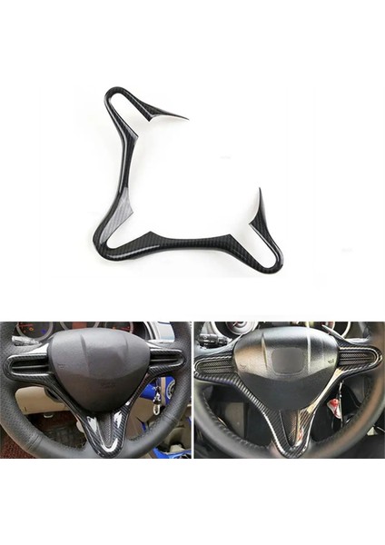 Honda Civic Direksiyon Simidi Kapağı Trim Abs Karbon Fiber Direksiyon Çark Çerçevesi Çıkartmaları Çerçeve Soldan Sürüş (Yurt Dışından) fiyatları