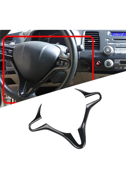 Honda Civic Direksiyon Simidi Kapağı Trim Abs Karbon Fiber Direksiyon Çark Çerçevesi Çıkartmaları Çerçeve Soldan Sürüş (Yurt Dışından) modelleri