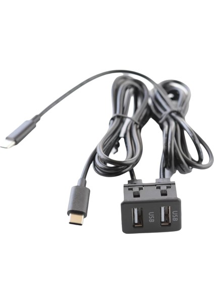 Araba Android Navigasyon Makinesi Çift USB Arayüz Paneli Adaptör Paneline Çift Tip C Girişi (Yurt Dışından)
