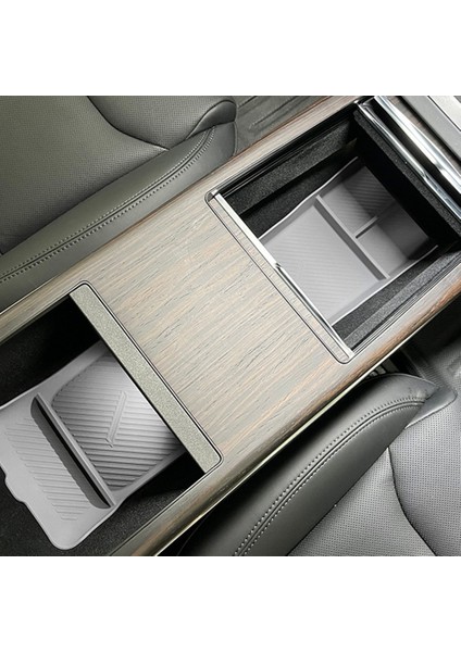 Tesla Için Yeni Model x S 2023 Merkezi Kontrol Alt Tepsisi Depolama Tank Ped Slip Slip Pad Silikon Pad Beyaz (Yurt Dışından) fırsatları