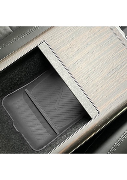 Tesla Için Yeni Model x S 2023 Merkezi Kontrol Alt Tepsisi Depolama Tank Ped Slip Slip Pad Silikon Pad Beyaz (Yurt Dışından) indirimleri