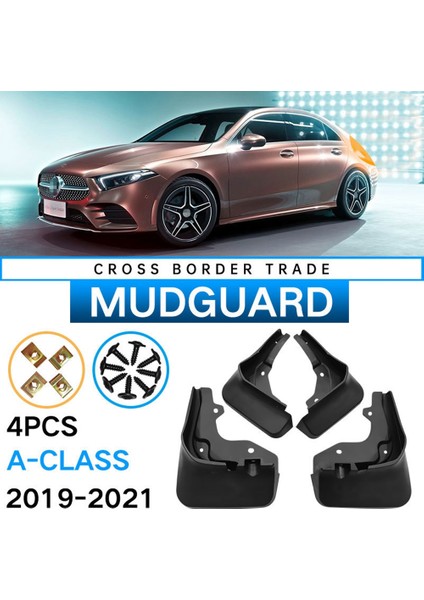 Mercedes-Benz A-Serisi W177 A180 A200 A220 A250 2019-2022 Mudguard Çamurluk Çamur Flap Koruma Sıçrama (Yurt Dışından) indirimleri