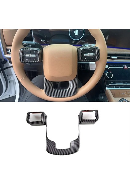 Hyundai Santa Fe Mx5 2023 2024 Karbon Fiber Araç Direksiyon Simidi Paneli Kapak Trim Aksesuarları (Yurt Dışından) fırsatları