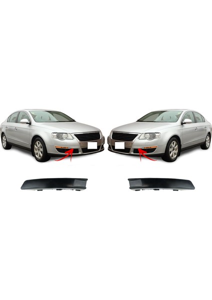 2 Pcs Araç Ön Tampon Trim Ön Tampon Passat B6 2007-2011 3CD807645 3CD807646, Sol ve Sağ (Yurt Dışından) fiyatları