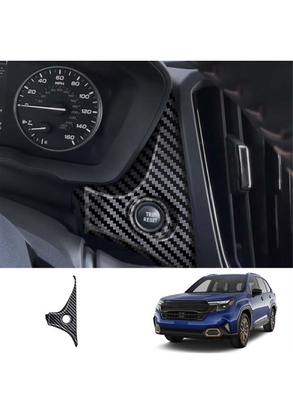 Araba Başlangıç ​​düğmesi Çerçevesi Tek Dokunuşla Başlat Düğmesi Subaru Forester 2025 Karbon Fiber Lhd Için (Yurt Dışından) indirimleri