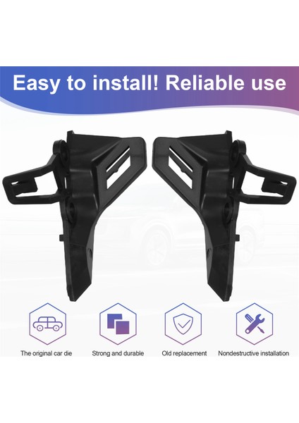 1paır Ön Tampon Destek Montaj Tutucu Braketi T4N5795 T4N5794 Jaguar Xe Için 2016-2020 GX7316F072 GX7316F073 (Yurt Dışından) indirimleri