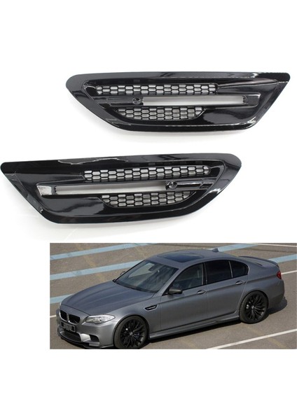 1paır Araç Yan Çift Hava Hava Doğru Tım Bmw F10 Sedan 5 Serisi M5 2011-2017 Izgara Çıkış Çerçevesi, B (Yurt Dışından) indirimleri