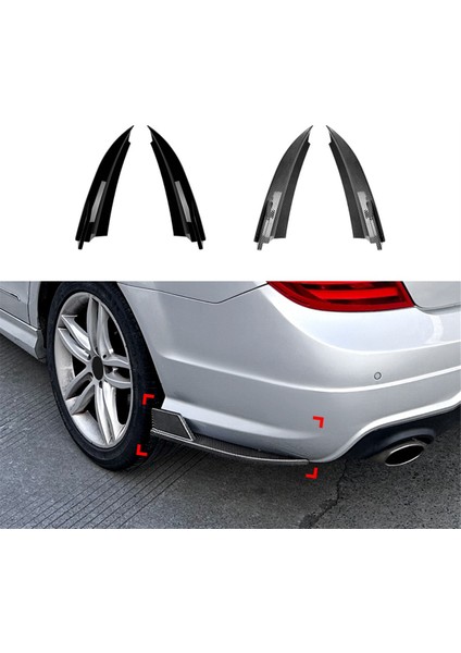 Araba Arka Tampon Dudak Difüzör Splitter Winglet Önlük Spoiler Mercedes Benz W204 Amg Hat 08-2014 Karbon Fiber Desen (Yurt Dışından) fiyatları