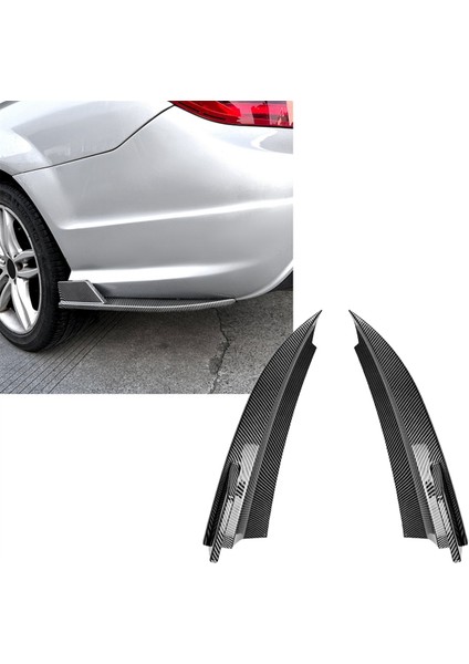 Araba Arka Tampon Dudak Difüzör Splitter Winglet Önlük Spoiler Mercedes Benz W204 Amg Hat 08-2014 Karbon Fiber Desen (Yurt Dışından) modelleri