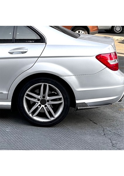 Araba Arka Tampon Dudak Difüzör Splitter Winglet Önlük Spoiler Mercedes Benz W204 Amg Hat 08-2014 Karbon Fiber Desen (Yurt Dışından) indirimleri