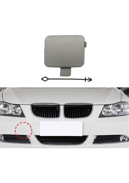 Araba Ön Tampon Tow Hook Göz Örtüsü Kapağı Bmw 3 Serisi E90 2005-2008 Araç Aksesuarları Gümüş 51117167575 (Yurt Dışından) fırsatları