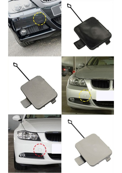 Araba Ön Tampon Tow Hook Göz Örtüsü Kapağı Bmw 3 Serisi E90 2005-2008 Araç Aksesuarları Gümüş 51117167575 (Yurt Dışından) indirimleri