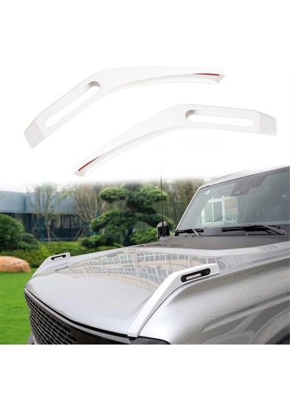 Araba Hood Trail Görünüm Kapağı Dekorasyon Başlıklı Menteşe Kapağı Ford Bronco Için Ford Bronco 2021-2024 Dış Aksesuarlar Beyaz (Yurt Dışından) modelleri