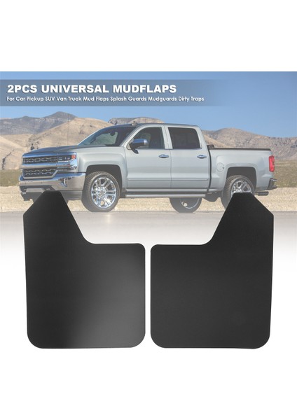 2pcs Araba Pikapı Için Evrensel Çamurluklar Suv Van Kamyon Çamur Fleps Sıçrama Korumaları Çamurluklar Perçinlerle Kirli Tuzaklar (Yurt Dışından) fırsatları